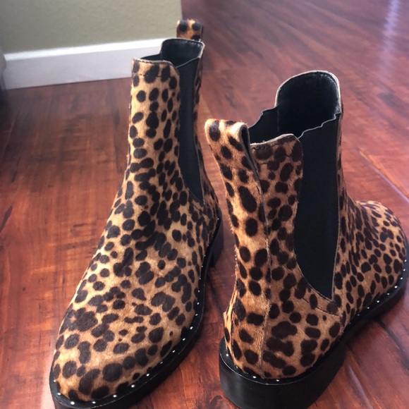 Rebecca Minkoff Sabeen Too Genuine Calf Hair Chelsea Boot - Picture 2 of 8